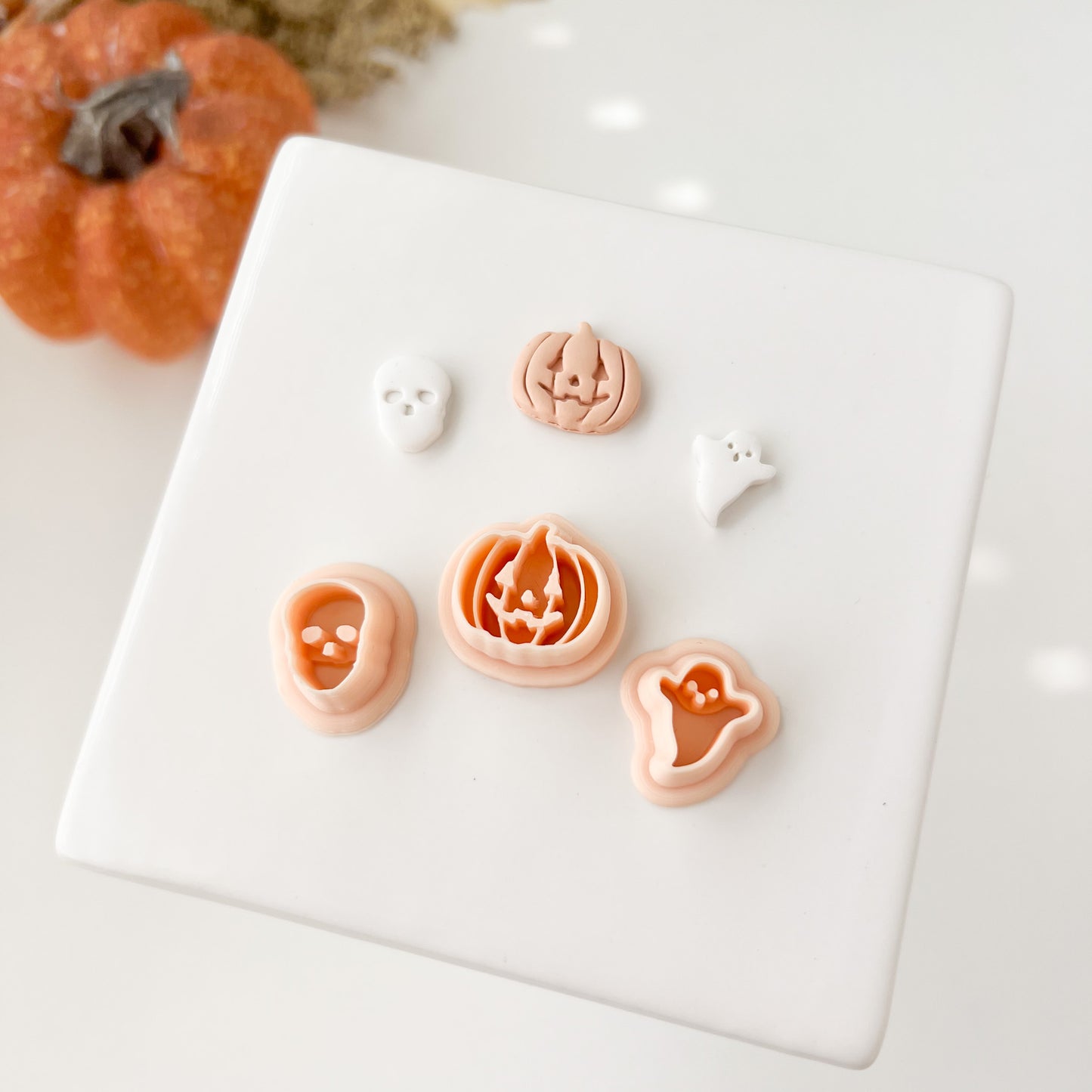Spooky Trio Clay Cutters | Halloween Polymer Clay Cutter Set for DIY Earrings and Jewelry Making