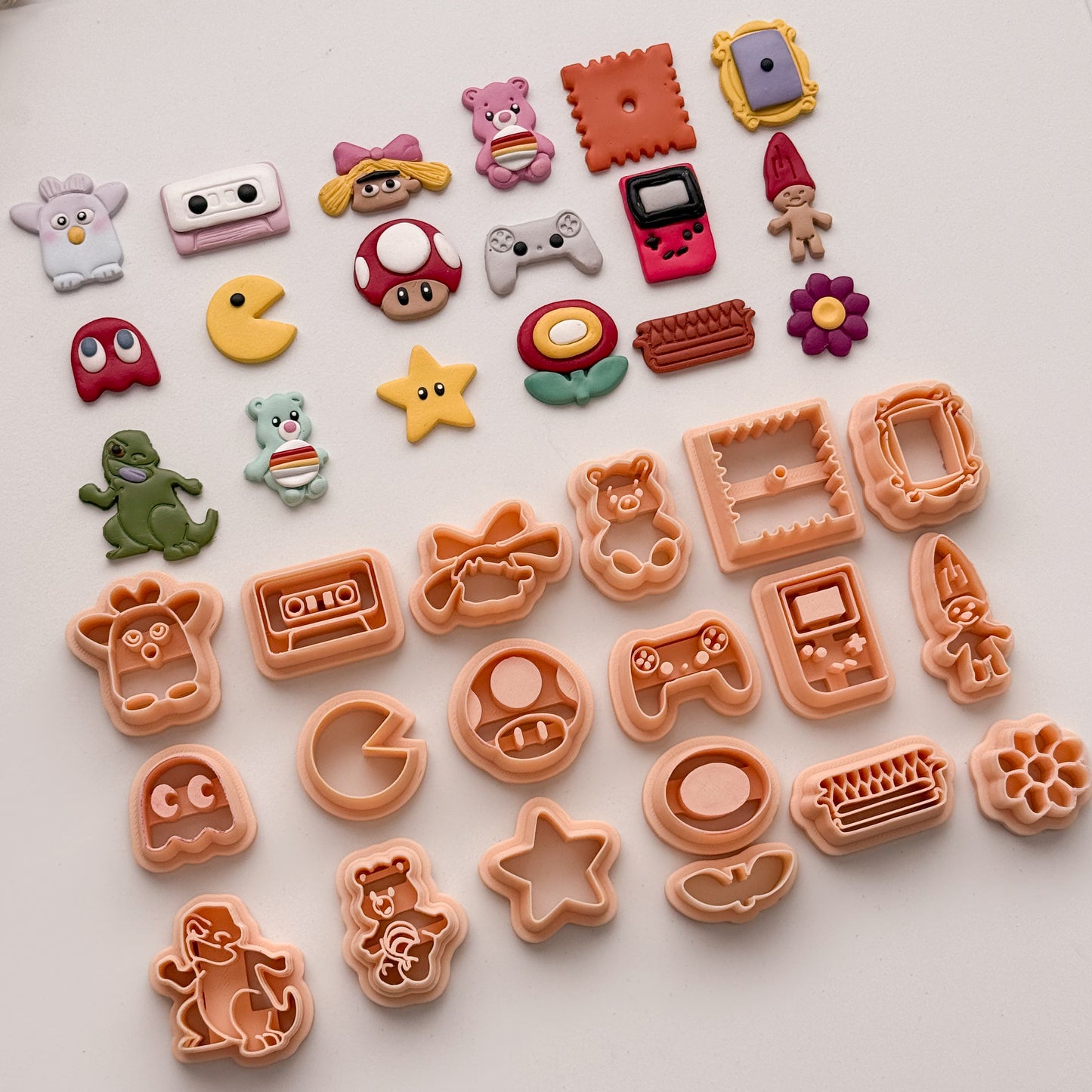 2026 Nostalgic 90s Stud Bundle (18 cutters) | Nostalgic 90s Polymer Clay Cutter