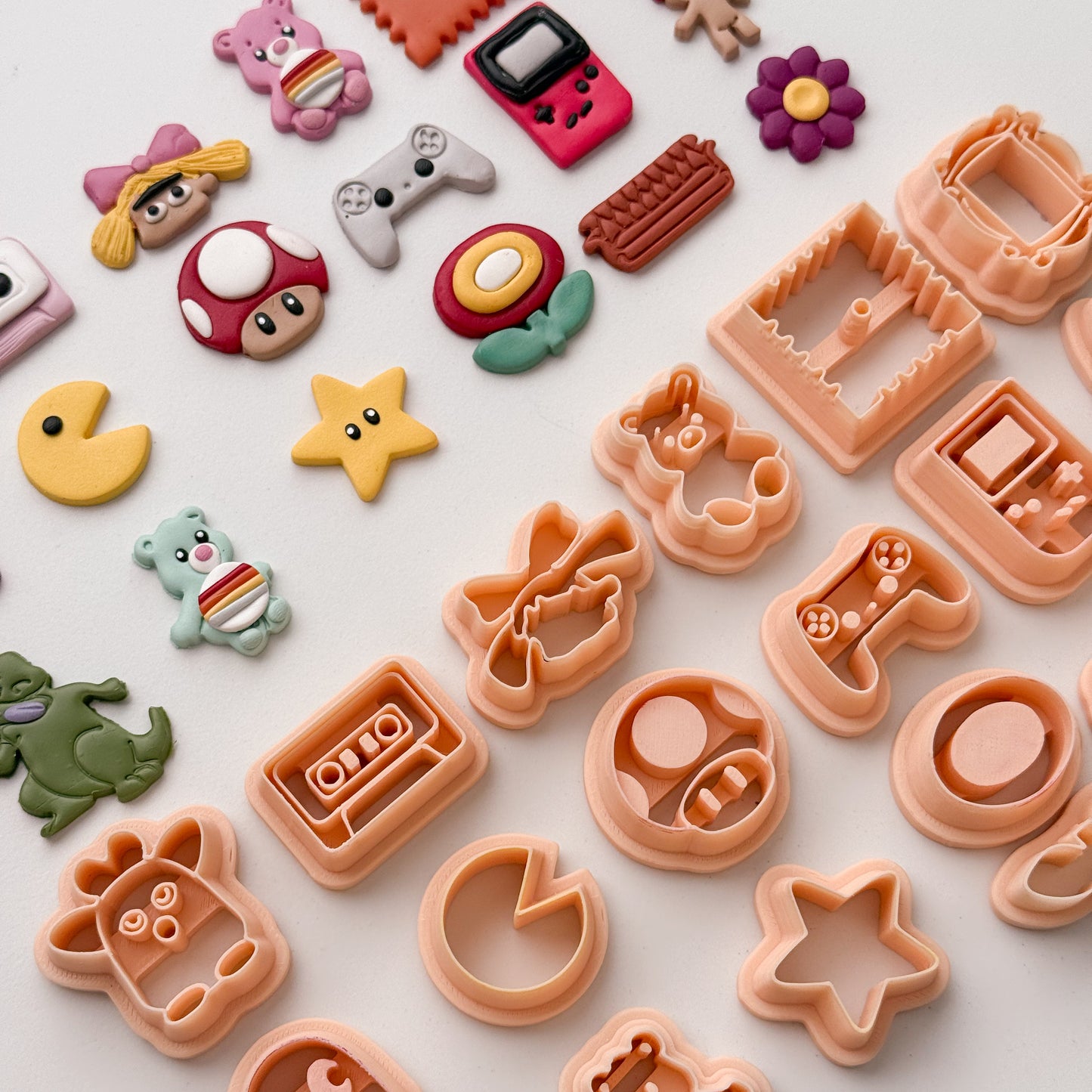 2026 Nostalgic 90s Stud Bundle (18 cutters) | Nostalgic 90s Polymer Clay Cutter