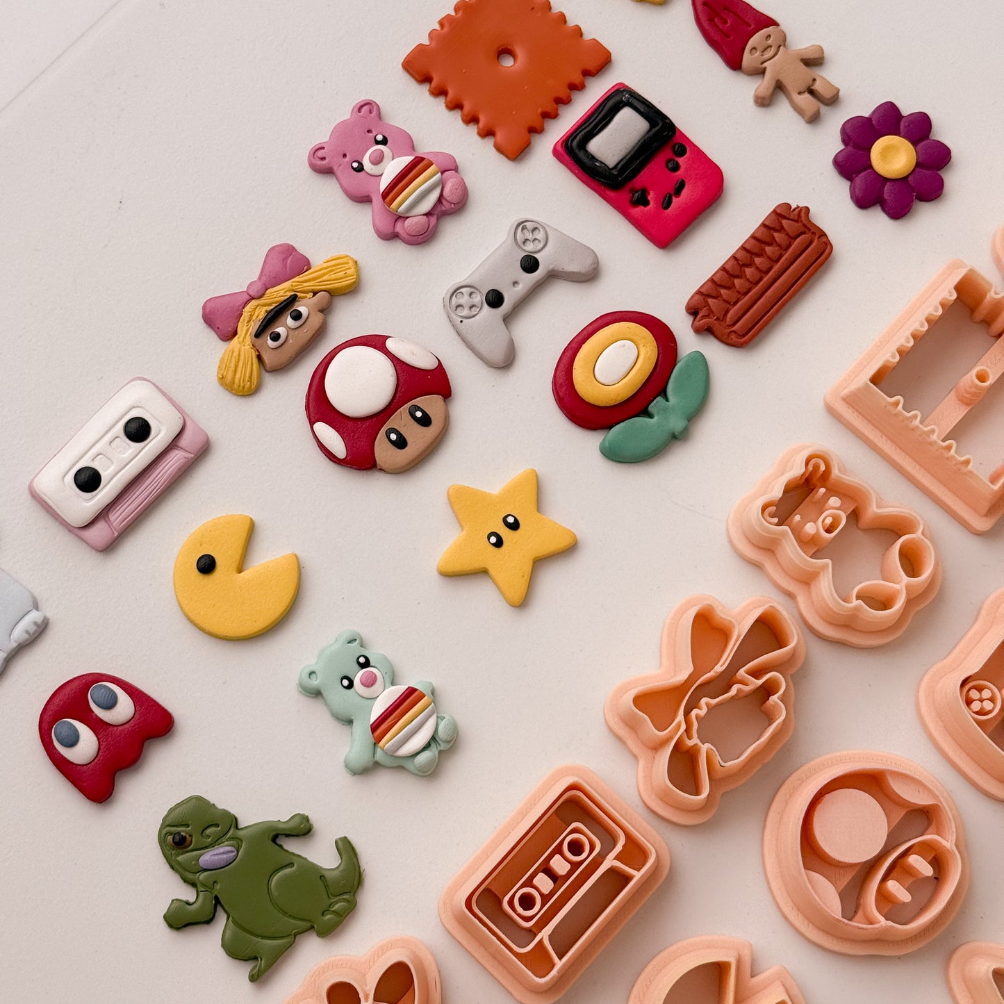 2026 Nostalgic 90s Stud Bundle (18 cutters) | Nostalgic 90s Polymer Clay Cutter