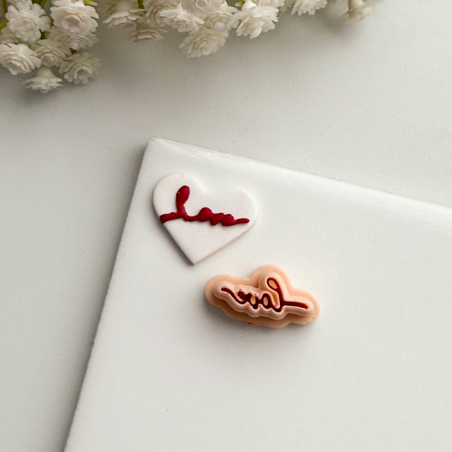 2026 Love Script | Spring Polymer Clay Cutter