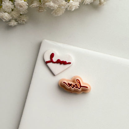 2026 Love Script | Spring Polymer Clay Cutter