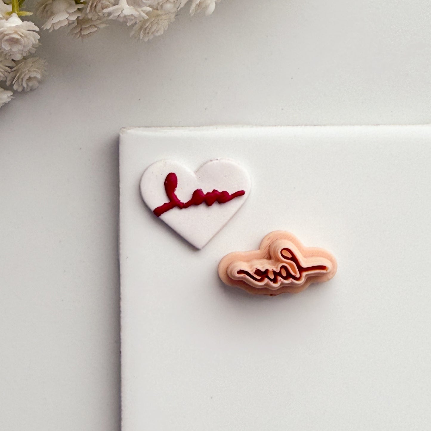 2026 Love Script | Spring Polymer Clay Cutter