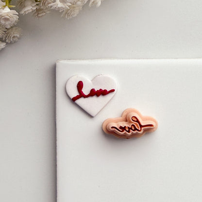 2026 Love Script | Spring Polymer Clay Cutter