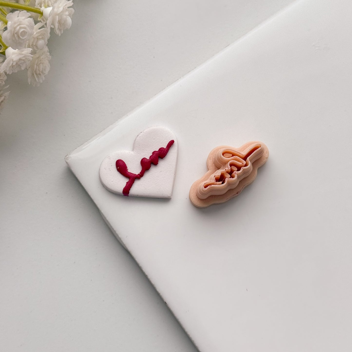 2026 Love Script | Spring Polymer Clay Cutter