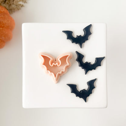 Bat Shape No. 1 Clay Cutter | Bat Shape No. 1 Polymer Clay Cutter for DIY Halloween Earrings Bat-Themed Jewelry and Handmade Gothic Accessories