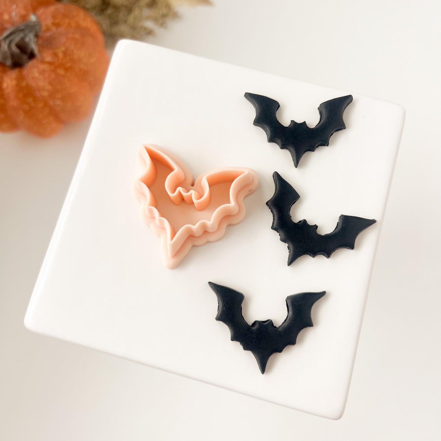 Bat Shape No. 1 Clay Cutter | Bat Shape No. 1 Polymer Clay Cutter for DIY Halloween Earrings Bat-Themed Jewelry and Handmade Gothic Accessories