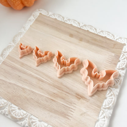 Bat Shape No. 1 Clay Cutter | Bat Shape No. 1 Polymer Clay Cutter for DIY Halloween Earrings Bat-Themed Jewelry and Handmade Gothic Accessories