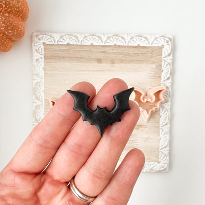 Bat Shape No. 1 Clay Cutter | Bat Shape No. 1 Polymer Clay Cutter for DIY Halloween Earrings Bat-Themed Jewelry and Handmade Gothic Accessories