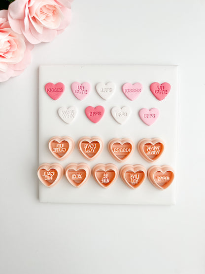 Valentine Heart Bundle Clay Cutter | Polymer Clay Cutter Set for Valentine’s Day Jewelry, Earrings and Baking