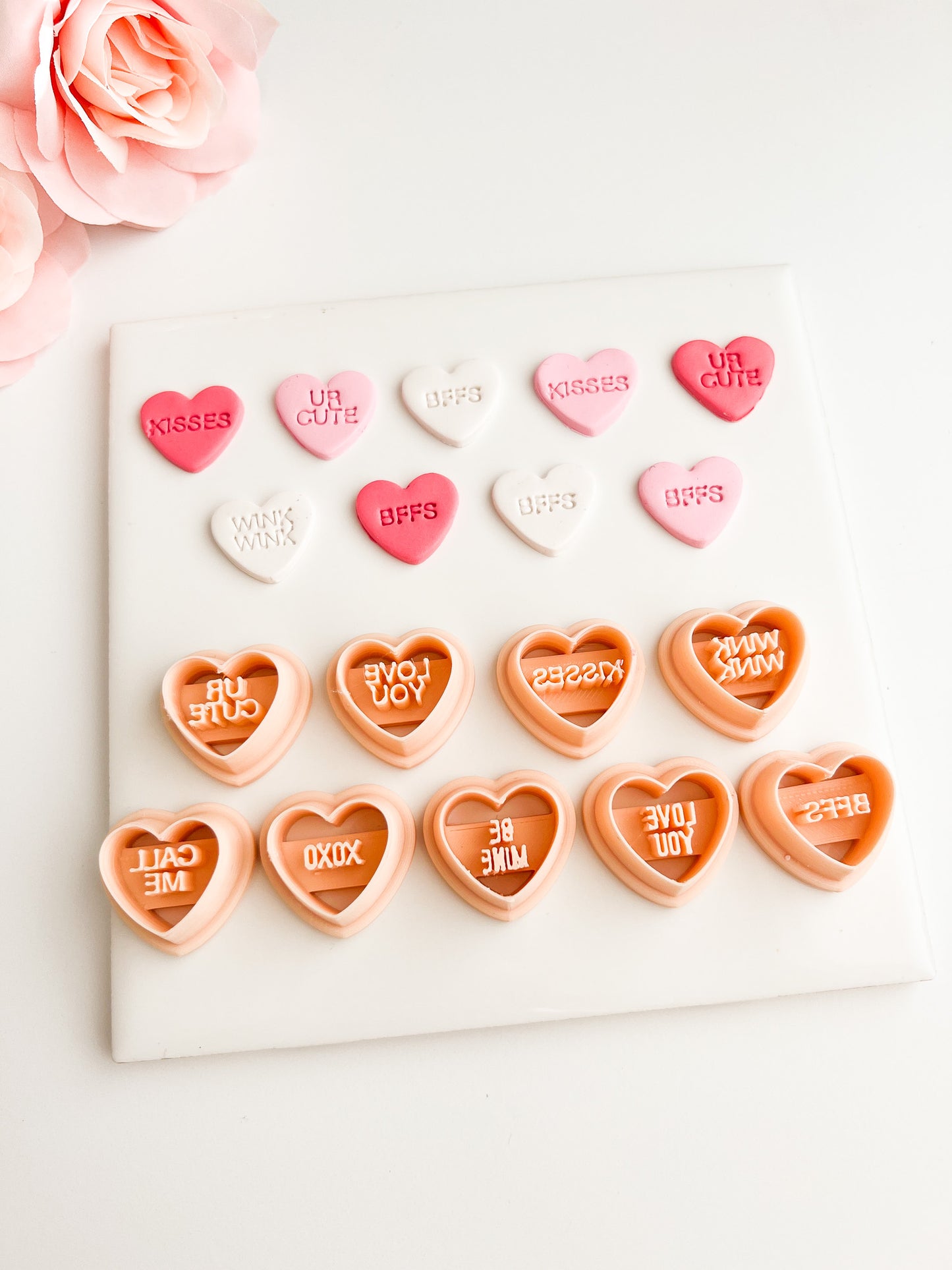Valentine Heart Bundle Clay Cutter | Polymer Clay Cutter Set for Valentine’s Day Jewelry, Earrings and Baking