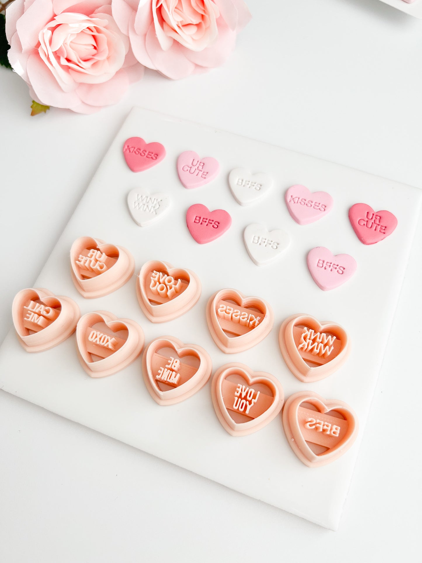 Valentine Heart Bundle Clay Cutter | Polymer Clay Cutter Set for Valentine’s Day Jewelry, Earrings and Baking