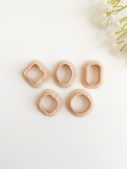 Elegant Shape Set Clay Cutter | Elegant Shape Polymer Clay Cutter Set for Handmade Earrings Chic Jewelry Making and Fashion Crafts