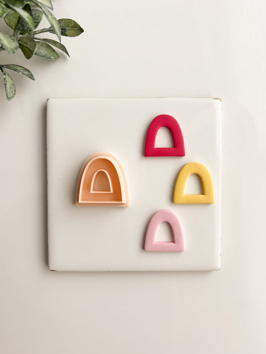 Donut Arch No. 1 Clay Cutter | Donut Arch Polymer Clay Cutter for DIY Earrings Playful Jewelry and Handmade Fun Accessories