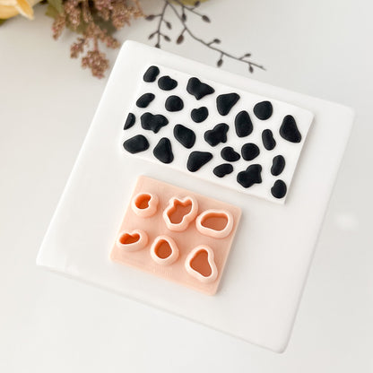 Cow Prints Clay Cutter | Cow Prints Polymer Clay Cutter for DIY Earrings Farm-Themed Jewelry and Rustic Handmade Accessories