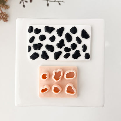 Cow Prints Clay Cutter | Cow Prints Polymer Clay Cutter for DIY Earrings Farm-Themed Jewelry and Rustic Handmade Accessories