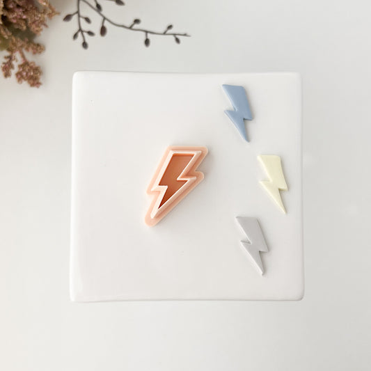 Lightning Bolt Clay Cutter | Lightning Bolt Polymer Clay Cutter for Trendy Earrings DIY Jewelry Making Thunderbolt Themed Crafts