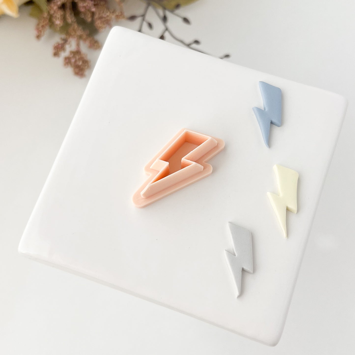 Lightning Bolt Clay Cutter | Lightning Bolt Polymer Clay Cutter for Trendy Earrings DIY Jewelry Making Thunderbolt Themed Crafts