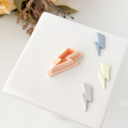 Lightning Bolt Clay Cutter | Lightning Bolt Polymer Clay Cutter for Trendy Earrings DIY Jewelry Making Thunderbolt Themed Crafts