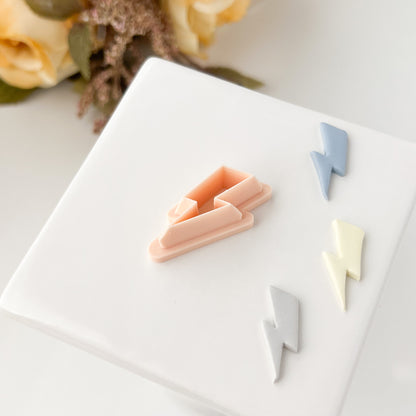 Lightning Bolt Clay Cutter | Lightning Bolt Polymer Clay Cutter for Trendy Earrings DIY Jewelry Making Thunderbolt Themed Crafts