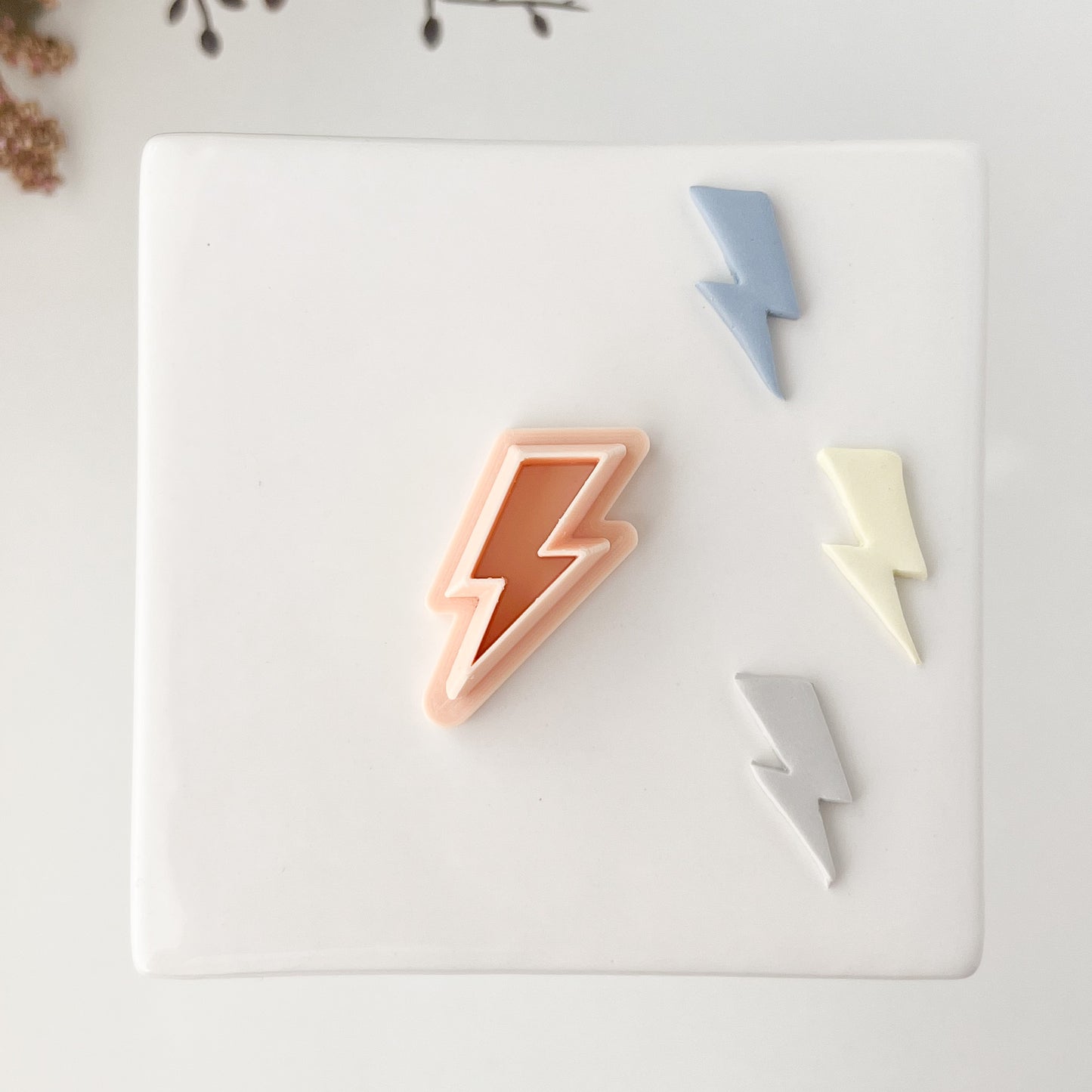 Lightning Bolt Clay Cutter | Lightning Bolt Polymer Clay Cutter for Trendy Earrings DIY Jewelry Making Thunderbolt Themed Crafts