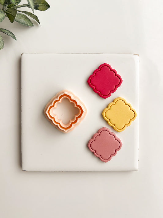 Elegant Shape No. 12 Clay Cutter | Elegant Shape No. 12 Polymer Clay Cutter for DIY Earrings Fancy Jewelry and Luxury Crafting