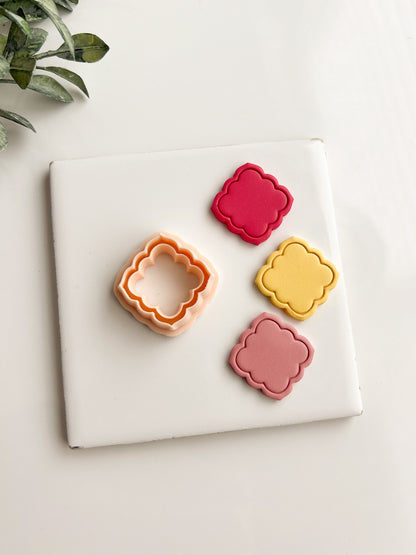 Elegant Shape No. 12 Clay Cutter | Elegant Shape No. 12 Polymer Clay Cutter for DIY Earrings Fancy Jewelry and Luxury Crafting