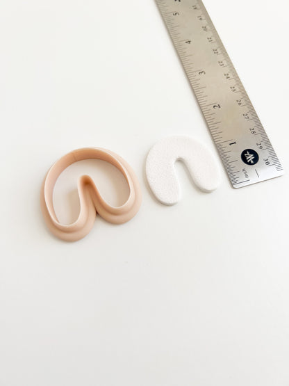 U Shape No. 2 Clay Cutter | Minimalist Polymer Clay Cutter for DIY Earrings and Jewelry