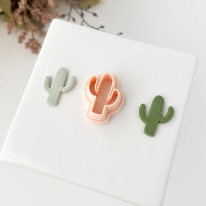 Cactus No. 2 Clay Cutter | Cactus Polymer Clay Cutter for DIY Desert Earrings Succulent Jewelry and Handmade Southwest Accessories