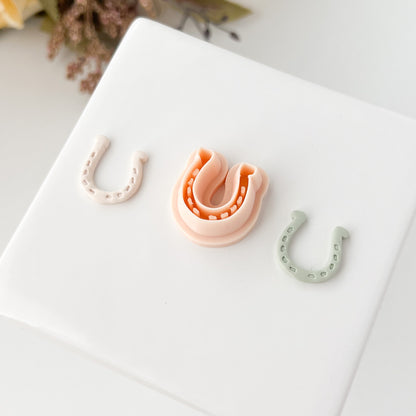 Horseshoe Clay Cutter | Horseshoe Polymer Clay Cutter for Western Earrings Cowboy Jewelry DIY Rustic Crafts