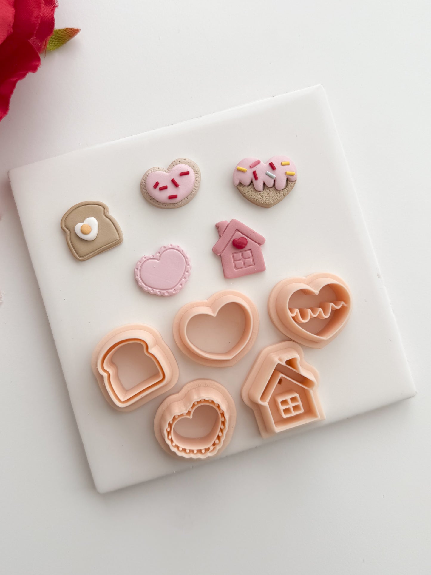 Valentine Mini Bundle No. 1 Clay Cutter Set | Valentine Mini Bundle No. 1 Polymer Clay Cutter Set for DIY Love Earrings Romantic Jewelry and Handmade Valentine's Accessories