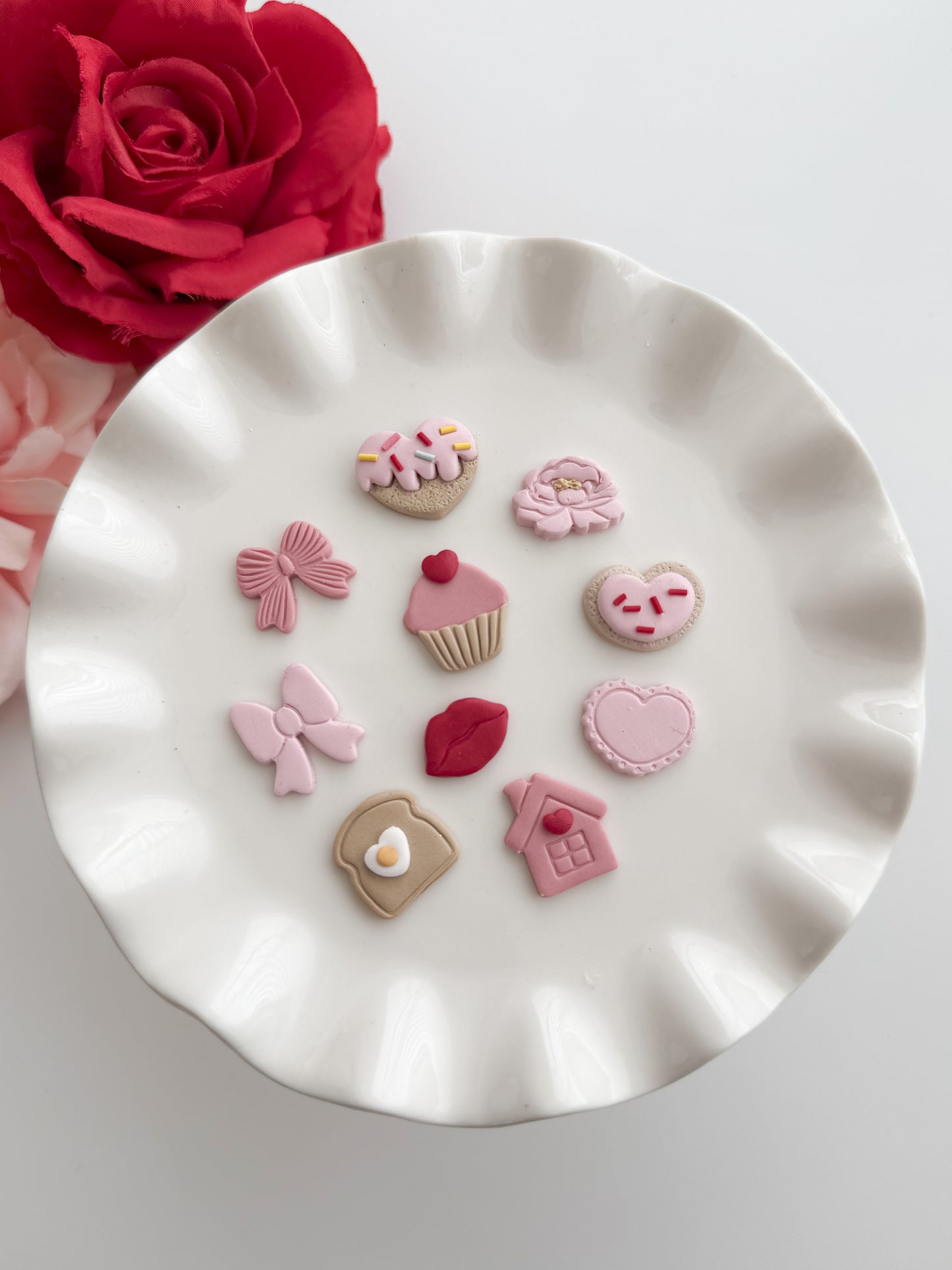 Valentine Mini Bundle No. 2 Clay Cutter Set | Valentine Mini Bundle No. 2 Polymer Clay Cutter Set for DIY Romantic Earrings Love Jewelry and Handmade Valentine's Accessories