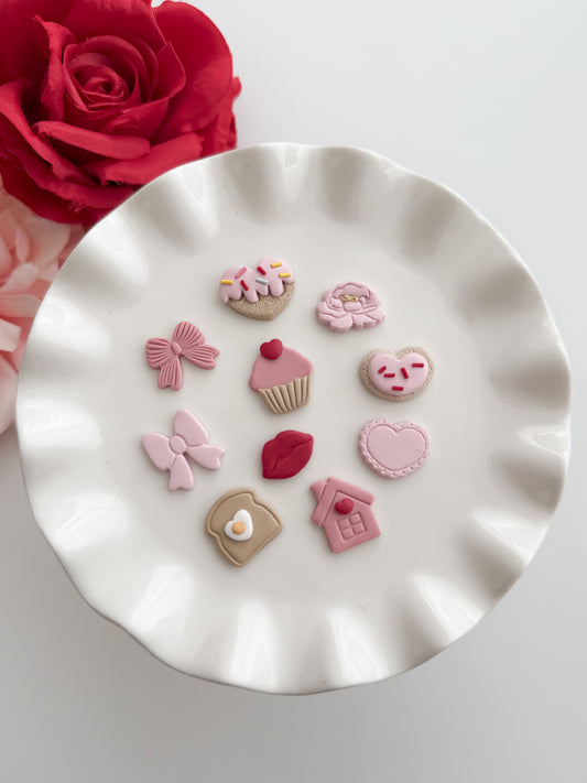 Valentine Mini Bundle No. 2 Clay Cutter Set | Valentine Mini Bundle No. 2 Polymer Clay Cutter Set for DIY Romantic Earrings Love Jewelry and Handmade Valentine's Accessories