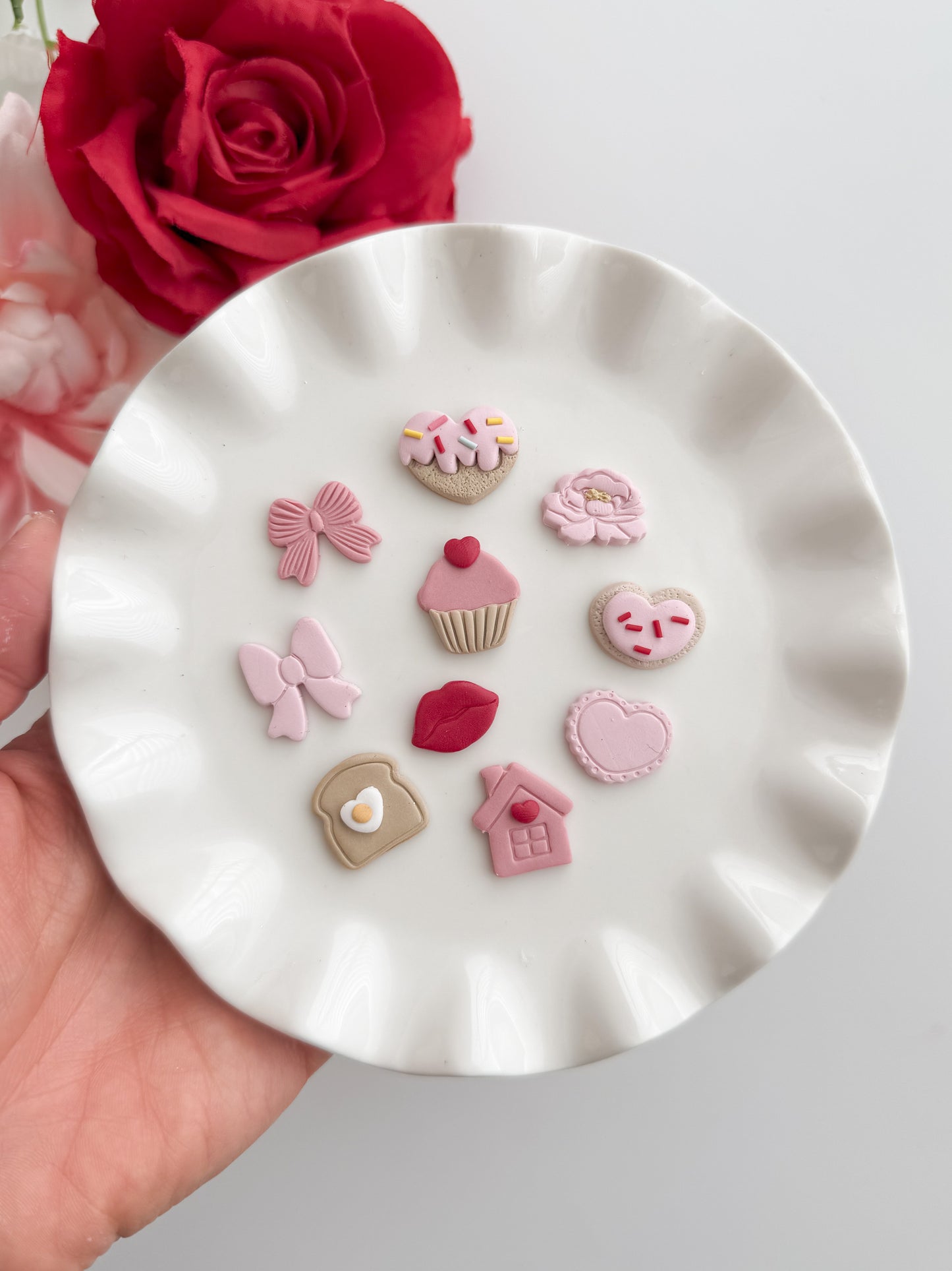 Valentine Mini Bundle No. 2 Clay Cutter Set | Valentine Mini Bundle No. 2 Polymer Clay Cutter Set for DIY Romantic Earrings Love Jewelry and Handmade Valentine's Accessories