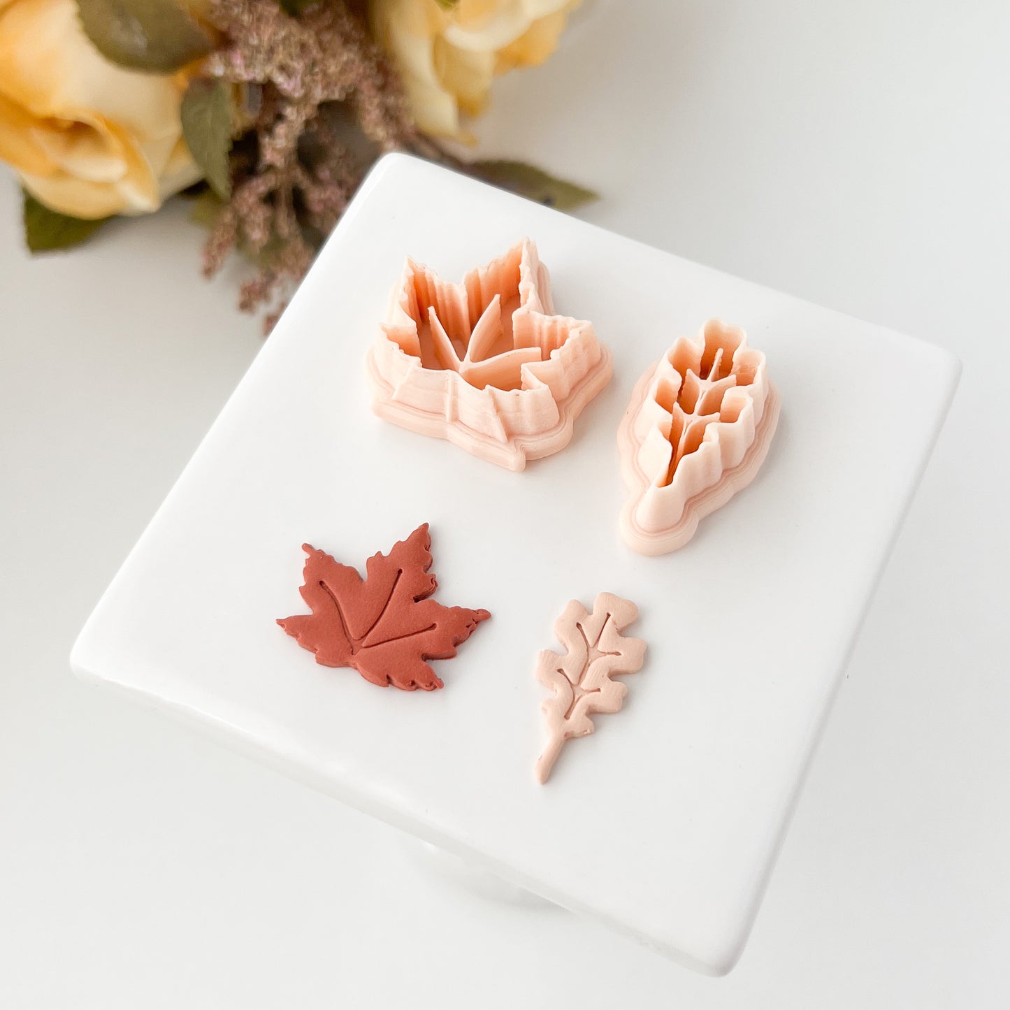 Fall Leaf Set Clay Cutter | Fall Leaf Polymer Clay Cutter Set for DIY Autumn Earrings Seasonal Jewelry Making and Handmade Fall Crafts