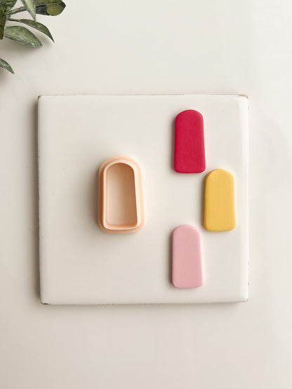 Rounded Quadrangle No. 1 Clay Cutter | Rounded Quadrangle Polymer Clay Cutter for DIY Earrings Geometric Jewelry and Stylish Handmade Accessories