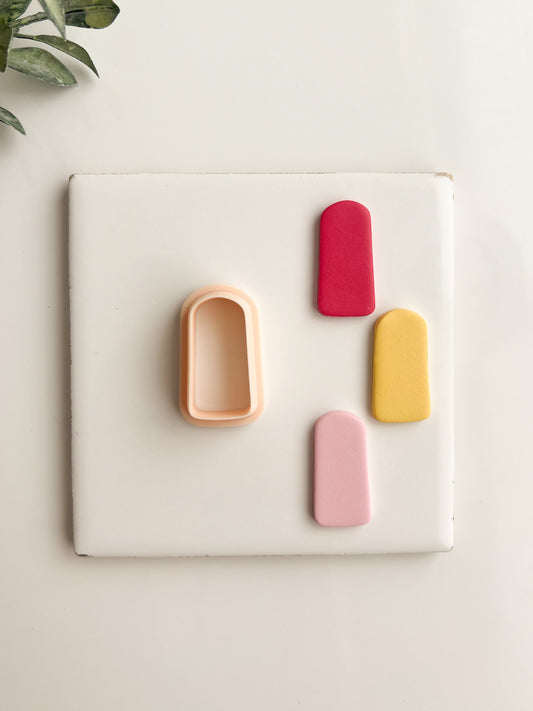 Rounded Quadrangle No. 1 Clay Cutter | Rounded Quadrangle Polymer Clay Cutter for DIY Earrings Geometric Jewelry and Stylish Handmade Accessories