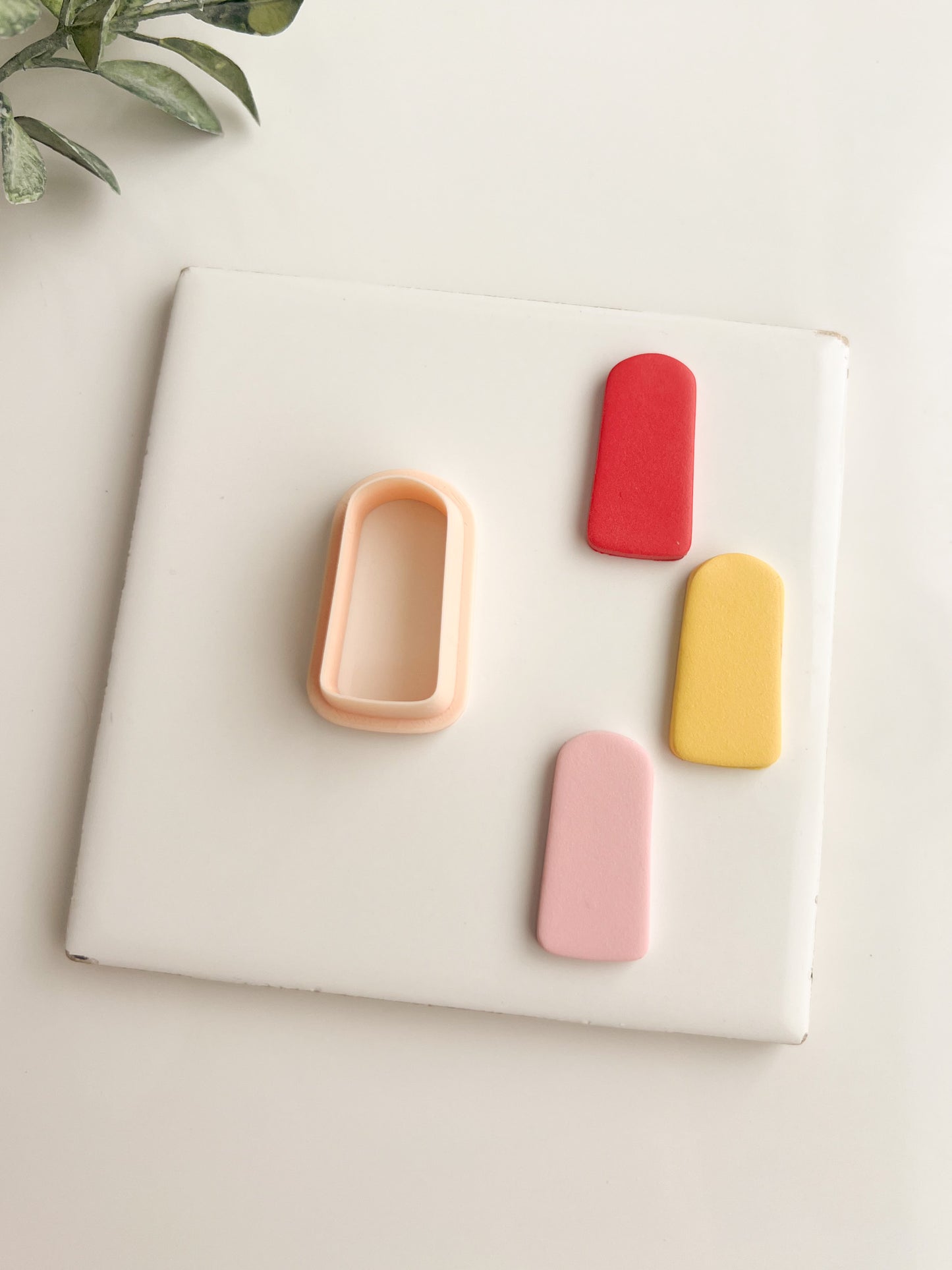 Rounded Quadrangle No. 1 Clay Cutter | Rounded Quadrangle Polymer Clay Cutter for DIY Earrings Geometric Jewelry and Stylish Handmade Accessories