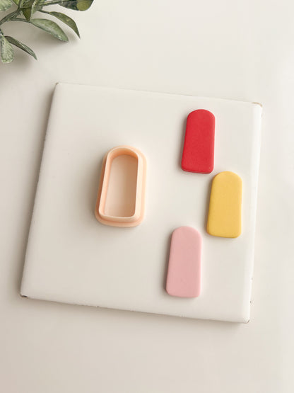 Rounded Quadrangle No. 1 Clay Cutter | Rounded Quadrangle Polymer Clay Cutter for DIY Earrings Geometric Jewelry and Stylish Handmade Accessories