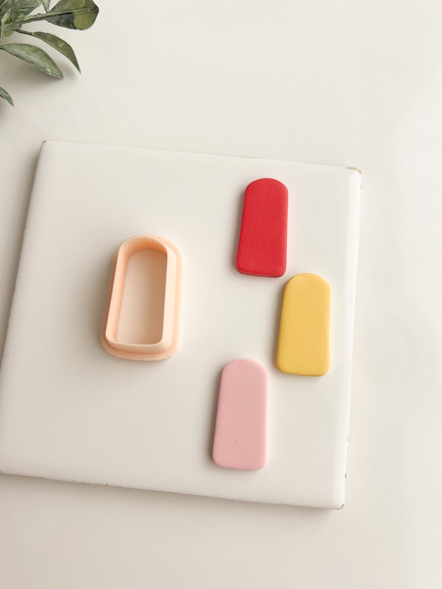 Rounded Quadrangle No. 1 Clay Cutter | Rounded Quadrangle Polymer Clay Cutter for DIY Earrings Geometric Jewelry and Stylish Handmade Accessories