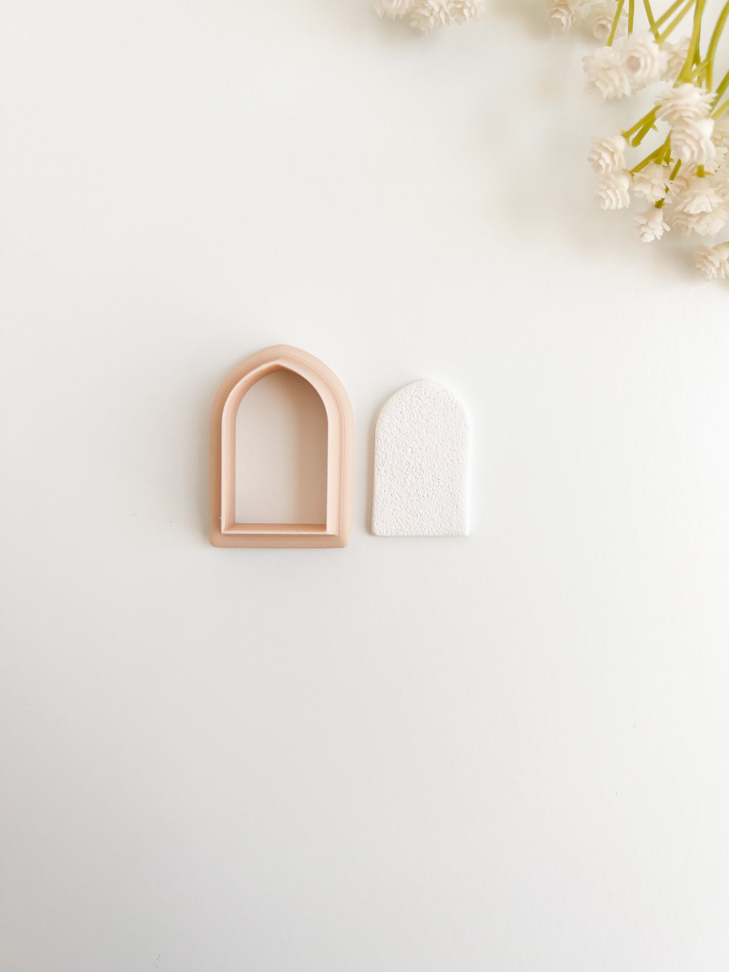 Pointed Arch Clay Cutter | Gothic Pointed Arch Polymer Clay Cutter for DIY Earrings and Accessories