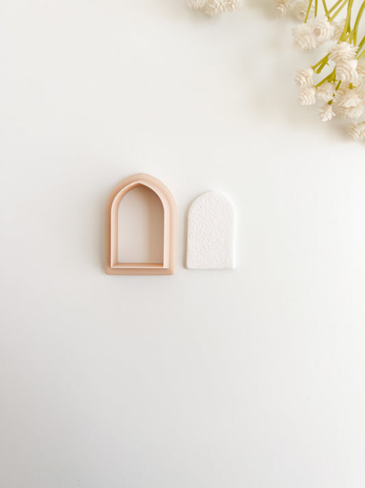 Pointed Arch Clay Cutter | Gothic Pointed Arch Polymer Clay Cutter for DIY Earrings and Accessories