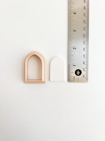 Pointed Arch Clay Cutter | Gothic Pointed Arch Polymer Clay Cutter for DIY Earrings and Accessories