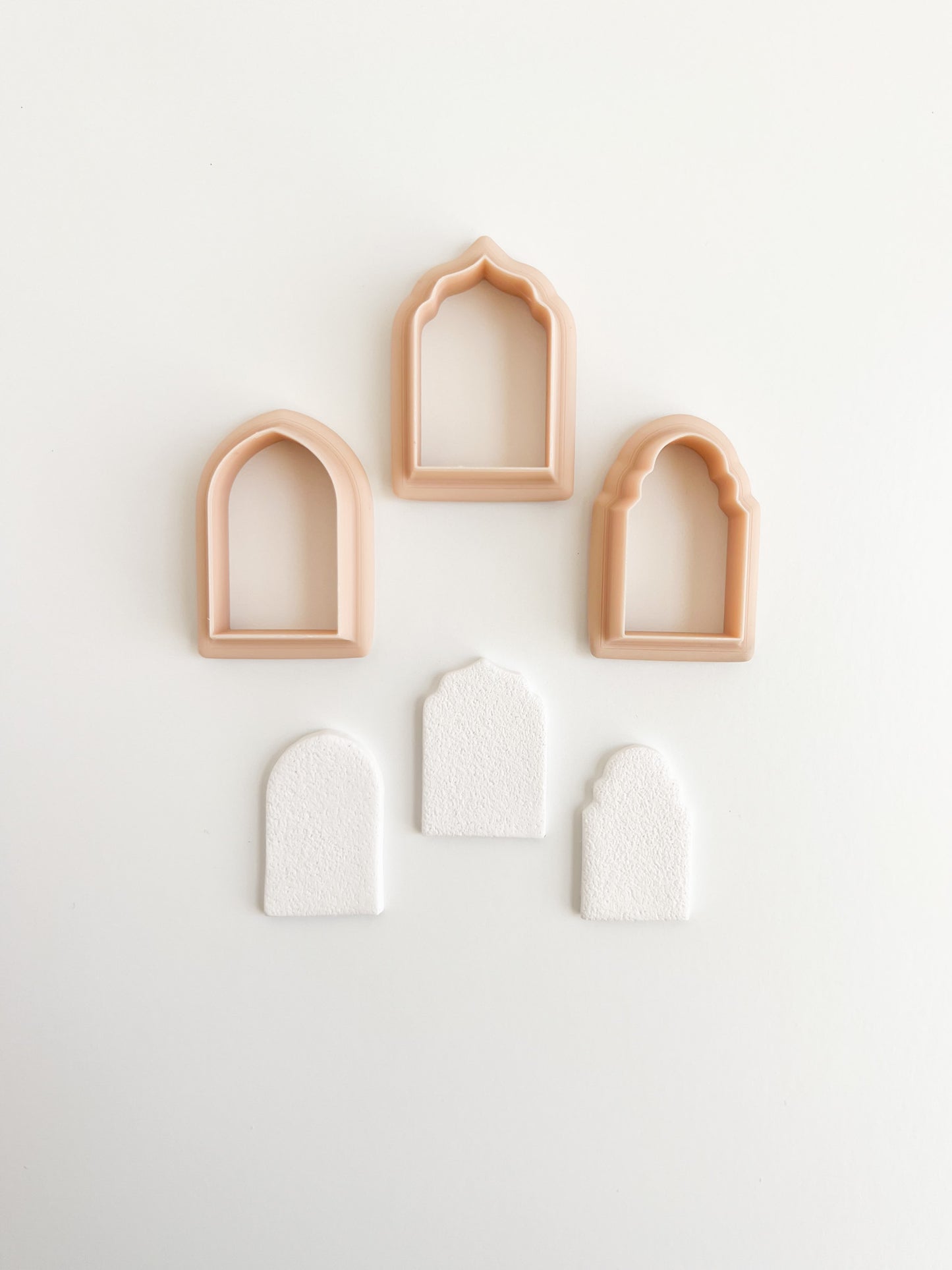 Elegant Arch Trio Clay Cutter | Elegant Arch Trio Polymer Clay Cutter Set for DIY Earrings Stylish Jewelry and Architectural Handmade Designs