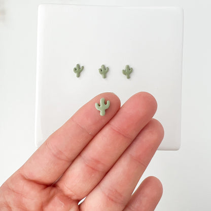 Micro Cactus Clay Cutter | Tiny Cactus Polymer Clay Cutter for DIY Desert Earrings Succulent Jewelry Making Handmade Clay Craft Supplies