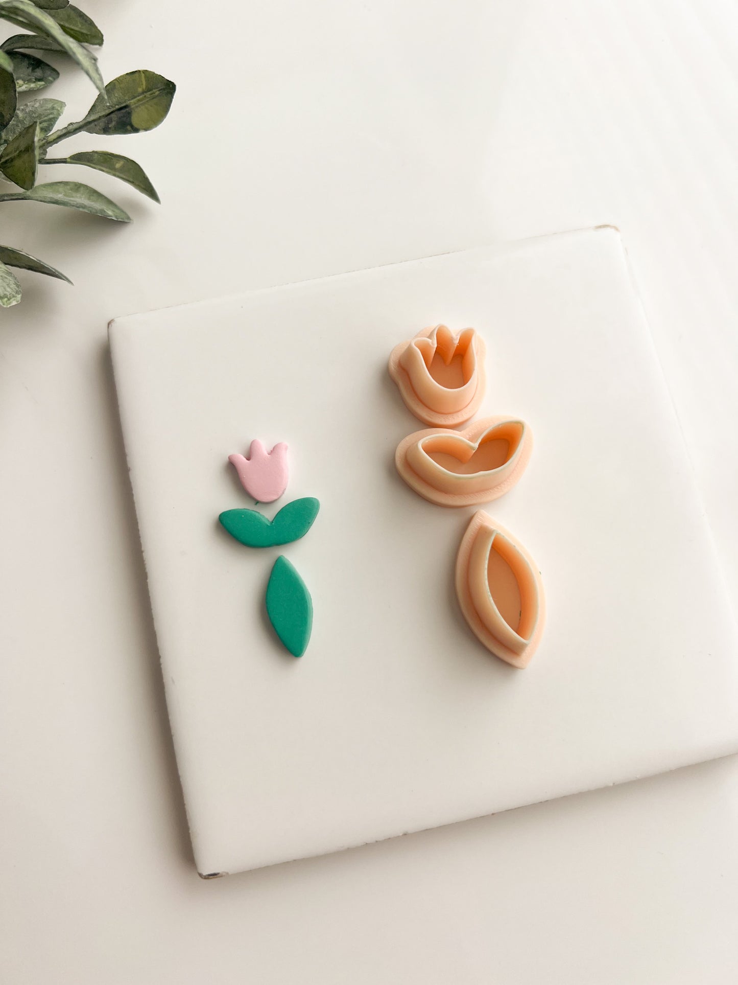 Elegant Floral Dangle Clay Cutter | Elegant Floral Dangle Polymer Clay Cutter for DIY Earrings Botanical Jewelry and Handmade Flower-Themed Accessories