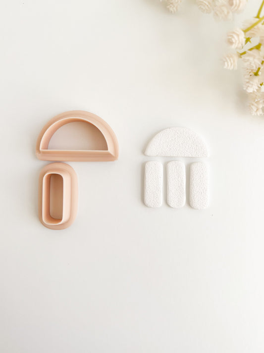 Vintage Shape No. 1 Clay Cutter | Retro-Inspired Polymer Clay Cutter for DIY Earrings and Handmade Jewelry