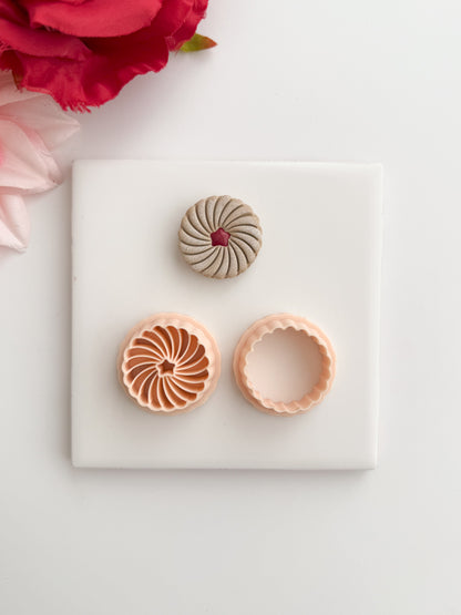 Star Jam Biscuit Clay Cutter | Star Jam Biscuit Polymer Clay Cutter for DIY Food Earrings Dessert Jewelry and Handmade Pastry Accessories