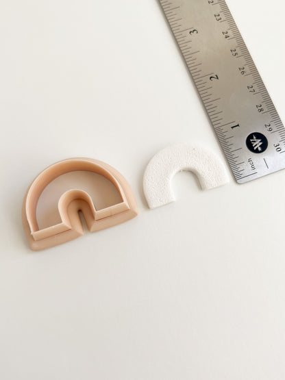 Rainbow Arch No. 2 Clay Cutter | Boho Rainbow Polymer Clay Cutter for DIY Earrings and Crafts
