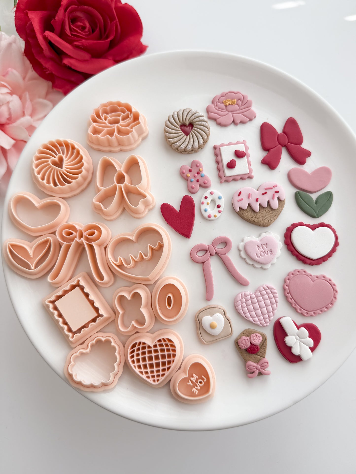 Valentine Mini Bundle No. 3 Clay Cutter Set | Valentine Mini Bundle No. 3 Polymer Clay Cutter Set for DIY Love Earrings Romantic Jewelry and Handmade Valentine's Accessories